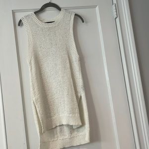 White Italian yarn sweater tank